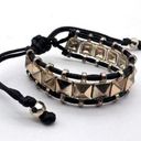 Stella & Dot  Studded Adjustable Rocker Bracelet Friendship edgy concert festival Photo 0