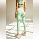 Free People Movement Green Breathe Deeper Twist Tie Front Ankle Crop Leggings L Photo 1