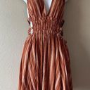 Harper NWT  STRIPE PLUNGING V-NEXK DRESS Photo 2