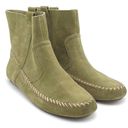 Anthropologie NEW  Latigo Olive Green Suede Moccasin Boho Bootie Women’s Size 10 Photo 6