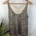 Decree  Tan & Gold Sequins Embellished Tank Top M Photo 0