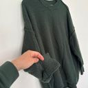 Aerie  Oversized Slouchy Pullover Knit Sweater in Green. Large Photo 0