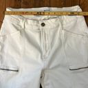 Pistola  high waisted women’s white side zip cargo pocket jeans size 28 Photo 4