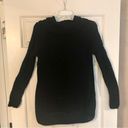 New Directions Black Wrap Look Cowl Neck Sweater, Size Small Photo 2