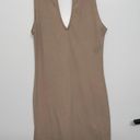 Kendall + Kylie  Tan Tank Top Mini Bodycon Dress  Photo 0