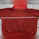 Cathy Daniels  Womens XL Red/Gold Holiday Bling Knit Turtleneck Sweater Photo 3