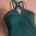 Cupshe NWT  One Piece Swimsuits Ribbed Cutout Crisscross Front green size XS Photo 3