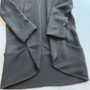 Aritzia  Wilfred Chevalier Black Blazer Size 2 Open Front Quarter Sleeve Jacket Photo 6