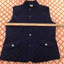 St. John’s Bay St John's Bay Quilted Vest Women's Puffer Snap Front Pockets Navy Blue Size XL Photo 6