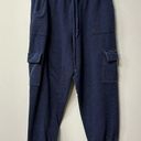 PINK - Victoria's Secret Victoria’s Secret PINK cargo warm up pants blue size large Photo 0