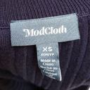 Modcloth  Spirited Spectrum Navy Knit Skirt With Rainbow Stripes Pride Office XS Photo 6