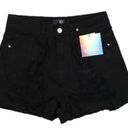 Missguided  black denim cutoff shorts 0 NWT Photo 2