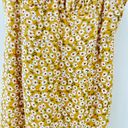 Aeropostale Mustard Yellow Floral Mini Dress -Size Small Photo 4