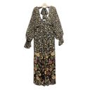 Rococo  Sand Hana Printed Kaftan Maxi Dress Black Metallic Thread Size XS NWT Photo 2