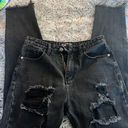 Pretty Little Thing Distressed Mom Jeans Photo 2