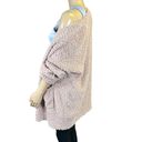 She & Sky  Womens Cardigan Sweater Oversized Open Front Lux Chunky Knit Pink OS Photo 5