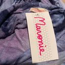 indigo. MARONIE Bamboo Tie Dye Slouchy Hoodie Large  Photo 4