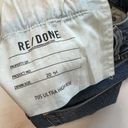 RE/DONE REDONE Sz 25 70s Ultra High Rise Stove Pipe Jeans Broken in Dark Photo 10