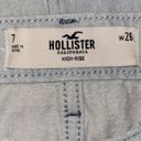 Hollister Size 7/28 High-Rise Denim Patchwork Mini Skirt Raw Hem Streetwear Photo 6