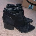 Heeled Black Booties Size 7.5 Photo 0