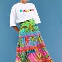 Farm Rio EUC  Ombré Forest Midi Skirt Size Medium Retails $225 Photo 0