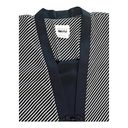 Leslie Fay  Open Kimono Attached Tank DUSTER BLOUSE Womens Sz 14 Black White Photo 3