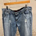 Guess Jeans Vintage Y2K Distressed Low Rise Flare Embellished Rhinestone Jeans Photo 1