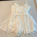 The Row ‎ A Womens Chiffon Light White Romper Sleeveless Size Large Photo 8