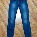 Guess  Jeans Kate Stretchy Medium Wash Skinny Jeans Shimmer Glitter Pockets sz 26 Photo 0