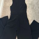 EXPRESS Black V-Neck Jumpsuit Photo 1