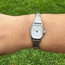 Vintage Timex Ladies Quartz Wrist Watch w/ Metal Expansion Wristband Silver Photo 1