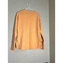 Athleta  Orange Coaster Luxe Waffle Knit Sweatshirt Womens M Photo 2