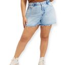 Good American NEW  Good 90s High-Rise Shorts, Blue Size 16 New w/Tag Retail $129 Photo 1