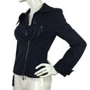 Guess by Marciano  Asymmetrical Jacket Navy Size 6 Photo 0