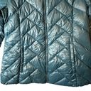 London Fog  Lightweight Packable Down Puffer Jacket Size Large Teal Photo 2