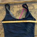 Koral  Womens Black size S Thong Bodysuit Open Back Neon Strap Stretch Gym Swim Photo 50