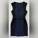 Banana Republic  navy blue/black color block sheath dress -Size 6 Photo 1