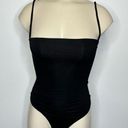 Naked Wardrobe  Womens Size XS Got the Scoop Bodysuit Black Thong Adjustable NWOT Photo 0