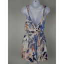 Twisted Women's V-neck & Back Blue floral  Strap Romper S Photo 2