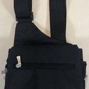 Travelon  Black Flap Crossbody Purse Organizer Bag Travel Adjustable Strap Photo 0