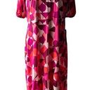 Donna Morgan NWT Nordstrom  Pink Geometric Print Dress Short Sleeve Size 18 Photo 0