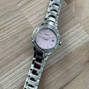 Seiko  Ladies Watch Crystal Embellishments Pink Dial Stainless Bracelet Date Photo 7