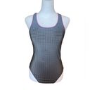 Nike  Womens One Piece Swimsuit Gray and Pink Photo 1