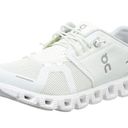 on cloud  Womens Cloud 5 White Athletic Running Shoes 9.5 Photo 1