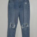 American Eagle high waisted Mom Jean Ripped Knee 3064 Size 10 Photo 1