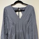 Vince Long Sleeve Paneled V-Neck Midi Maxi Open Back Dress  Size 6 Photo 6