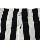 Bermuda vintage black white striped high waisted pleated front  trouser shorts Photo 7