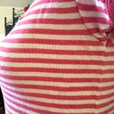 Lacoste Coral Pink/White Striped  Fitted Shirt Size 34 Or Small Photo 6