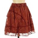 Q&A {} NWT Lace Ruffle Dainty Girly Mini Skirt Photo 1