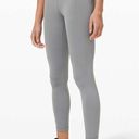 Lululemon  Wunder Train High-Rise Crop Tight 23” Rhino Grey Leggings sz 18 EUC Photo 0